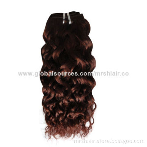 16-inch Color 33# Indian Curly Hair Weaving